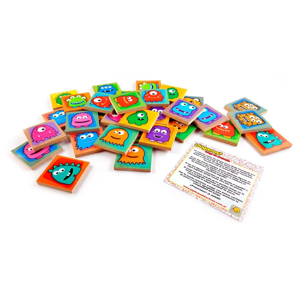 fichas de memoria de monstruos