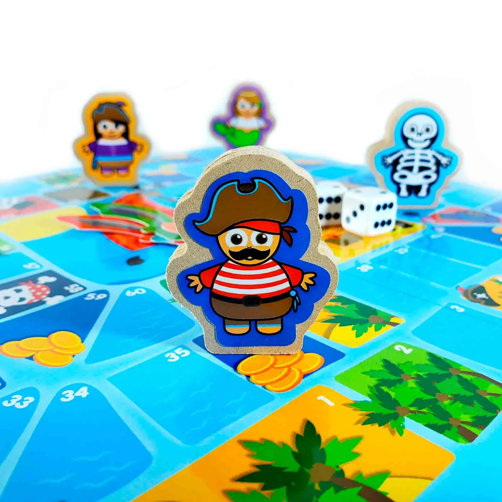 piezas de juego de piratas