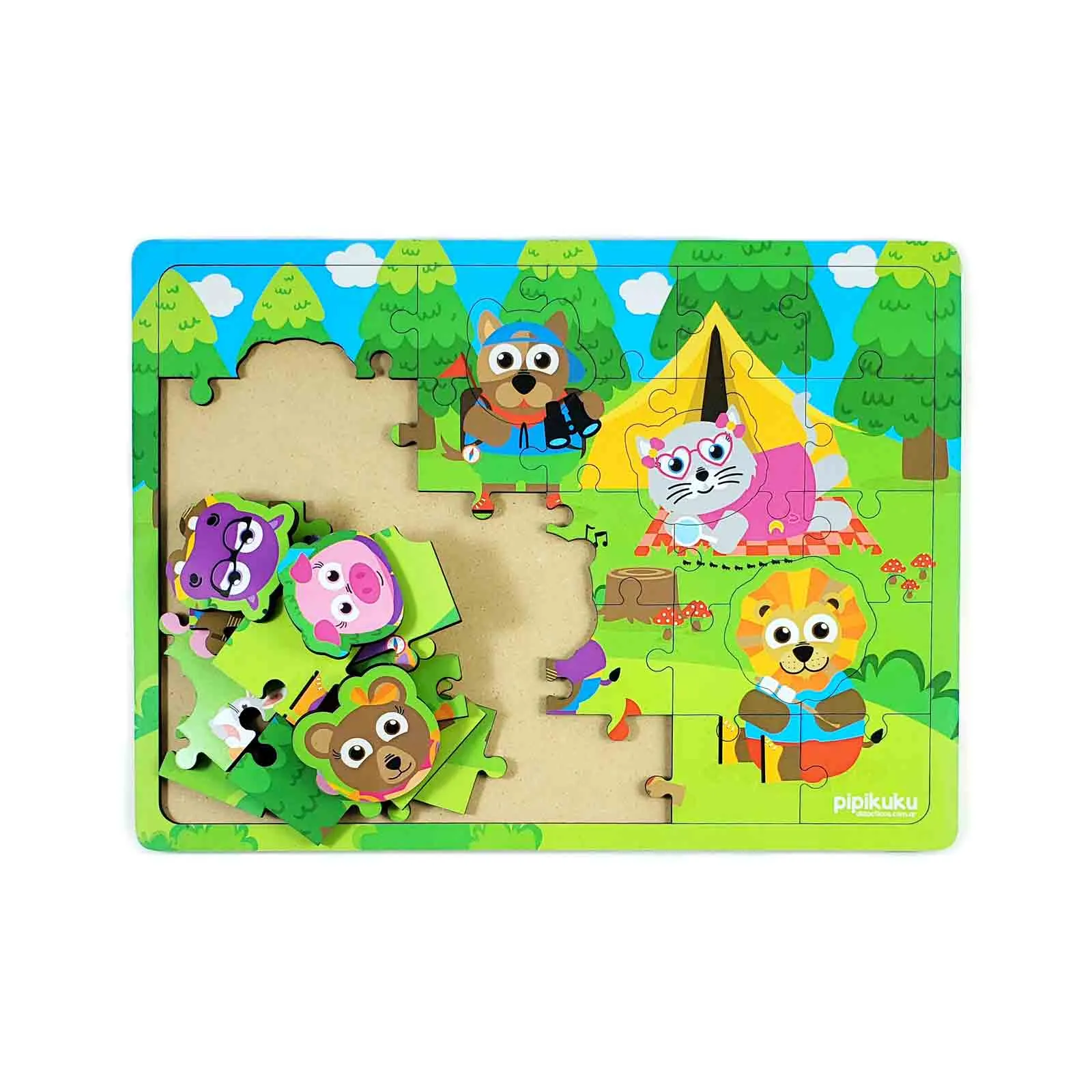 rompecabezas de madera de 36 piezas