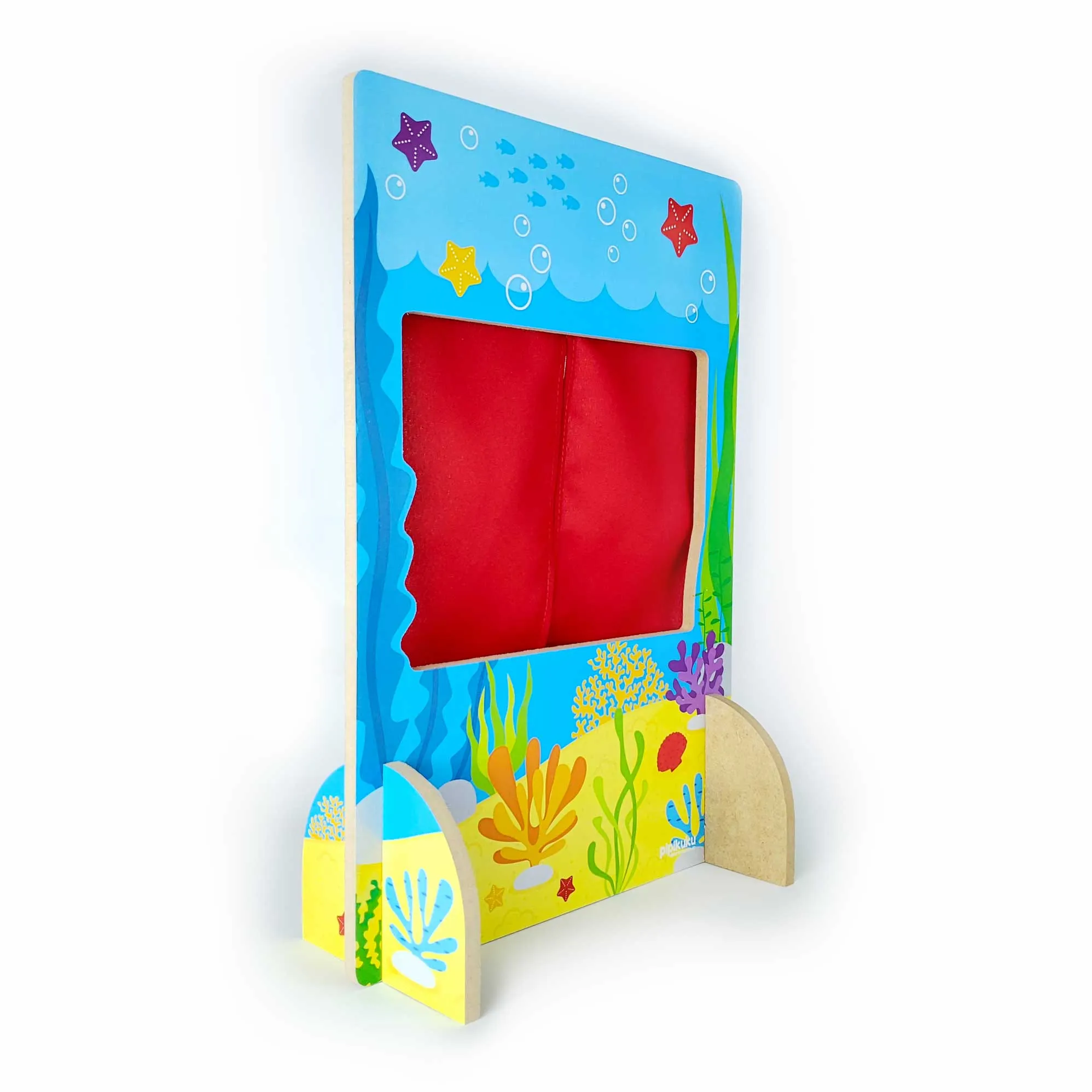 teatro de titeres de dedo acuatico