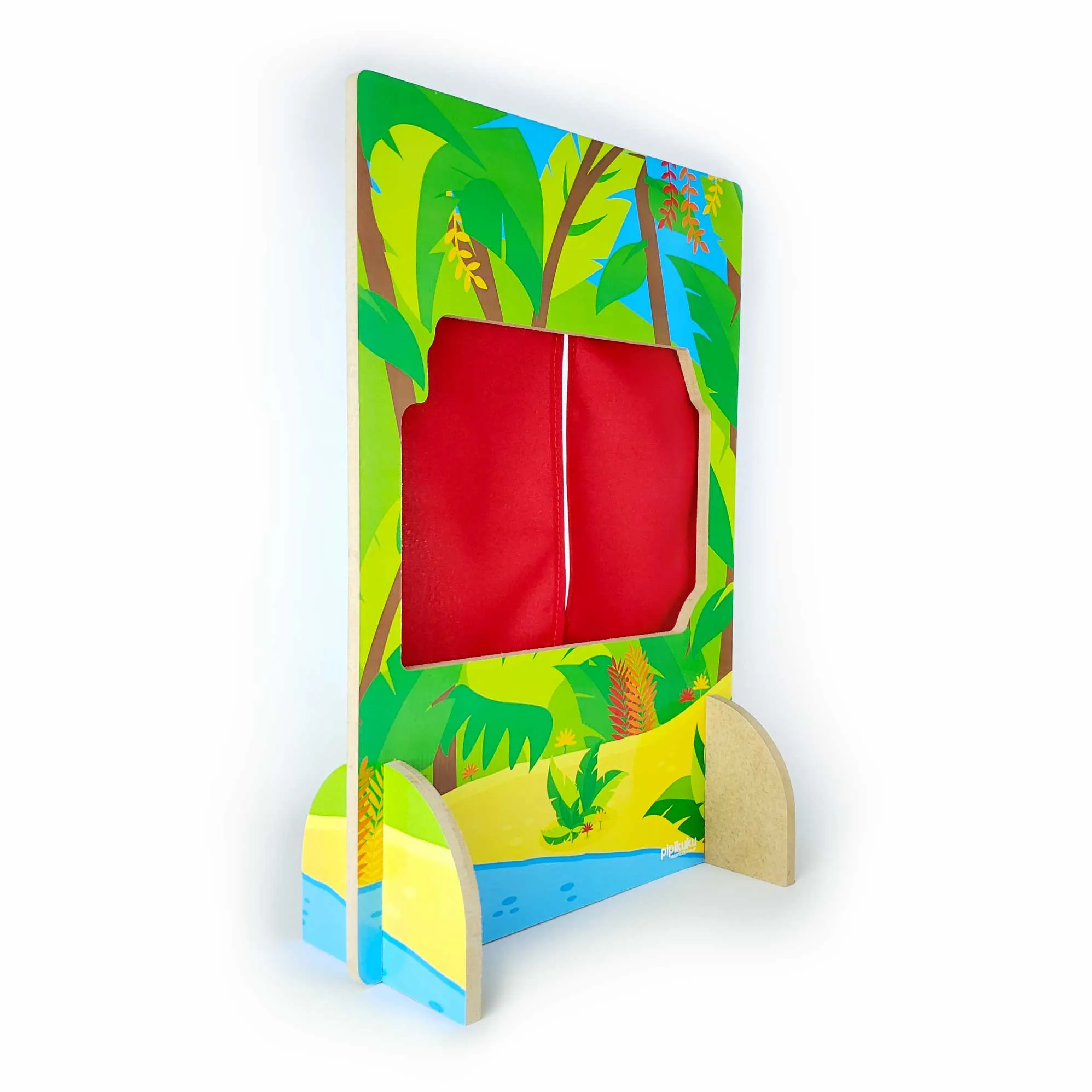 teatro de titeres de dedo selva