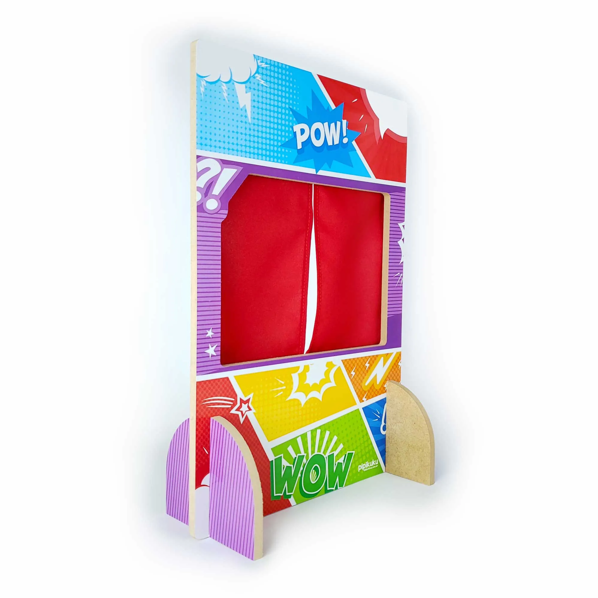 teatro de titeres de dedo superheroes